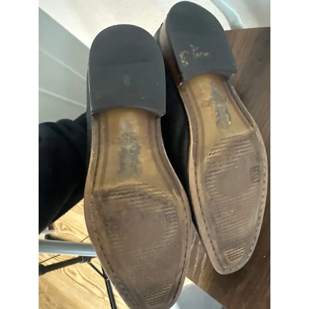 Aldo Mens Shoes, Size 8, Black leather